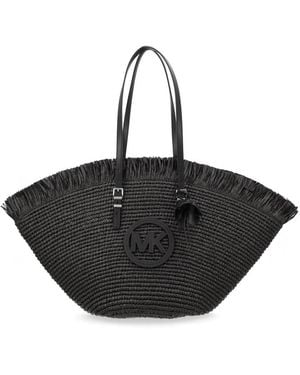 MICHAEL Michael Kors Tote Bag Lg Fan - Black
