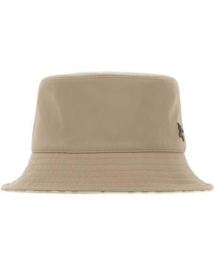 Burberry Solid Bucket Hat - Natural