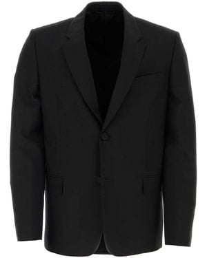 Givenchy Stretch Wool Blend Blazer - Black