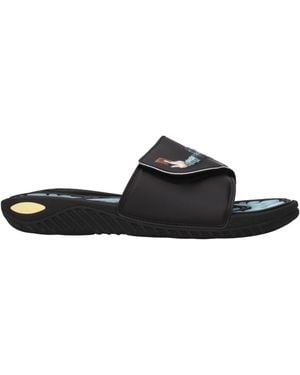 adidas Hausschuhe und Clogs Yugioh Herrens Gummi Schwarz/Hellblau