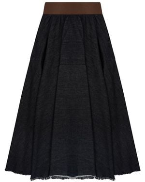 Nine:inthe:morning Mini Flowy Skirt - Black