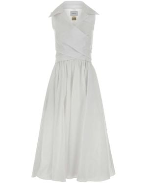 Patou White Faille Dress