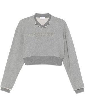 McQueen Classic Crewneck Sweatshirt - Grey