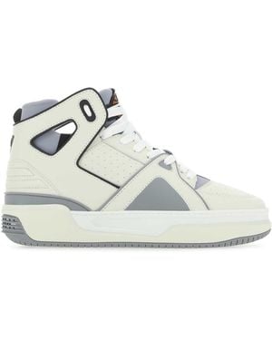 Just Don Two Tone Leather Jd1 Trainers - White