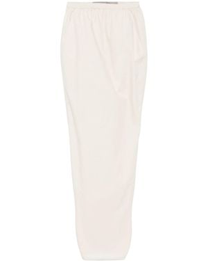 Rick Owens Pillar Long Skirt - White