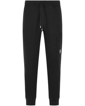 C.P. Company Cargo 'Jogger' Cotton Trousers - Black