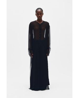 Ann Demeulemeester Matleen X-Long Caftan Dress - Blue