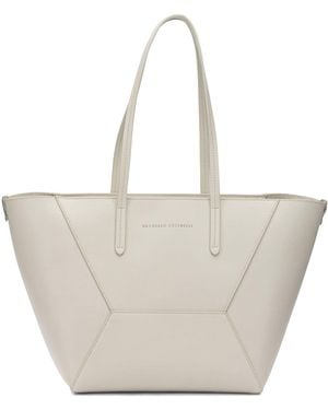 Brunello Cucinelli "bc Duo" Grote Schoudertas - Wit