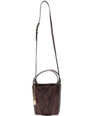 Chloé Beuteltasche Mit Schlangen-Effekt - Weiß