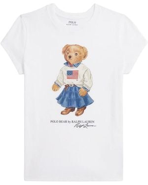 Polo Ralph Lauren Bear T Shirt - White