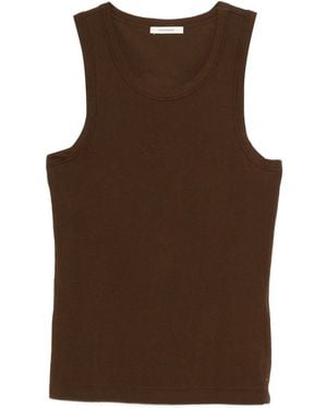 Entire studios Sheer Tank - Brown