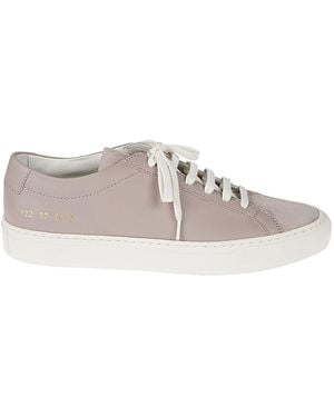 Common Projects Gewone Projecten Originele Achilles Suède Sneakers - Grijs