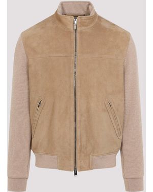 Canali Bomber Jacket - Natural
