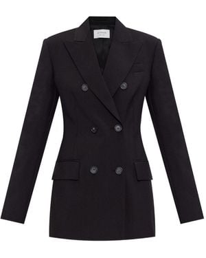 SPORTMAX PRE Double Breasted Blazer Jacket - Black