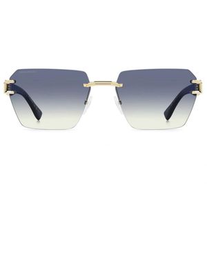 DSquared² Sonnenbrille D2 0173/S J5 G Gold/Blau Farbverlauf Herrens
