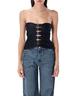 Coperni Multi Buckle Top - Blau