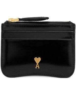 Ami Paris Porte Cartes Zippe Paris Paris - Schwarz