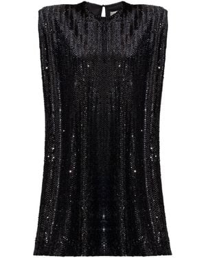 Golden Goose Vestido corto con lentejuelas - Negro