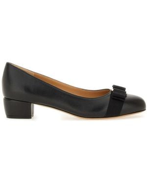 Ferragamo 'Vara' High-Heeled Shoes - Black