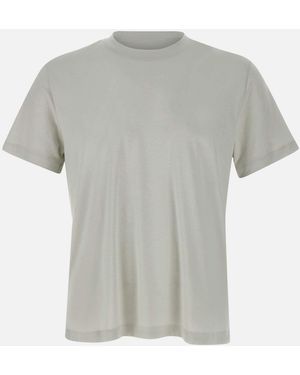 Eleventy Hoogste Ijsgrijs Katoenen Modaal T -shirt