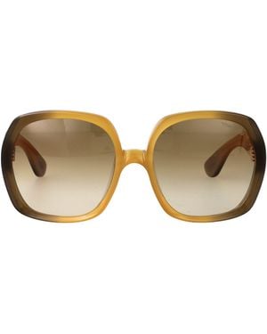 Tom Ford Squared Sunglasses Ft1221 41 F - Brown