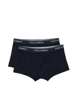 Dolce & Gabbana Confezione Da Due Boxer - Blue