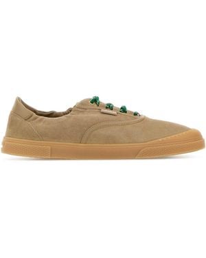 Moncler Lace-Up Trainers - Brown