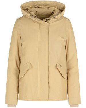 Woolrich 'Military' Cotton Blend Jacket - Natural