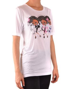 DSquared² T-shirt Korte Mouwen Wit - Roze