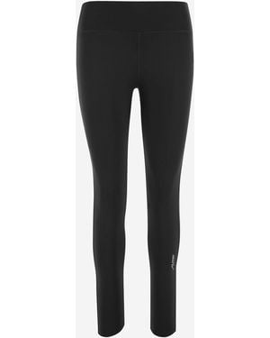 Autry Stretch Nylon Pants With Logo - Black