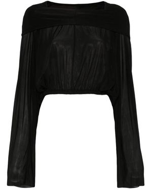 Rick Owens Kapuze -Kulturbluse - Schwarz