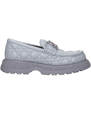 Dior Mocassini Buffalo Uomo Pelle Grigio - Grey