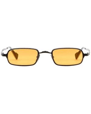 Kuboraum Sonnenbrille Maske Z18 Bms Mattschwarz/Hellorange Unisex - Gelb
