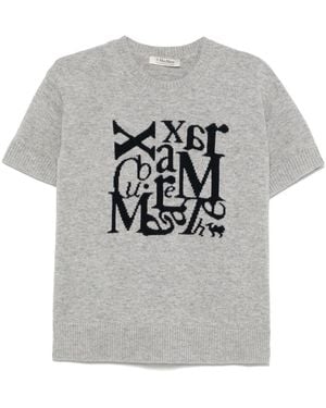 Max Mara Logo T Shirt - Grey