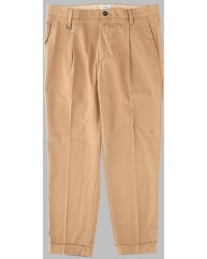 Paolo Pecora Cotton-Blend Stretch Trousers - Natural