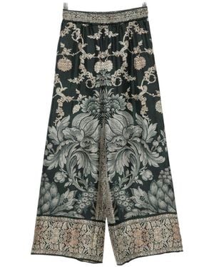 Pierre Louis Mascia Printed Silk Trousers - Green