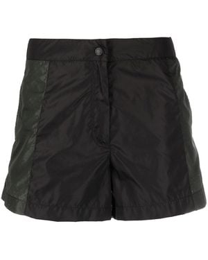 Moncler Logo-Embossed Two-Tone Shorts - Black