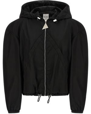 The Attico Maxi Hood Bomber Jacket - Schwarz