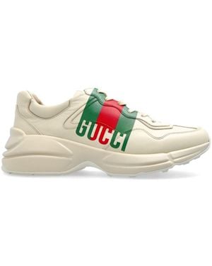 Gucci Rython Trainers - White