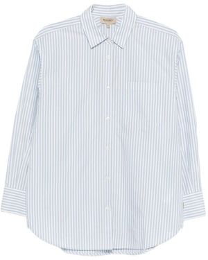 Woolrich Gestreiftes Hemd - Weiß