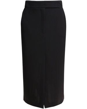 Semler Falda midi con doble abertura - Negro