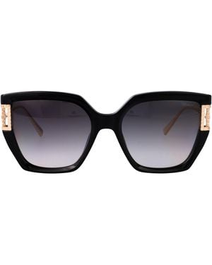 Chopard Geometric Sunglasses Sch378 M 0 Blk - Black