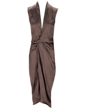 Rick Owens Wickelkleid - Braun