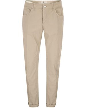 PT Torino Five Pocket Trousers - Natural