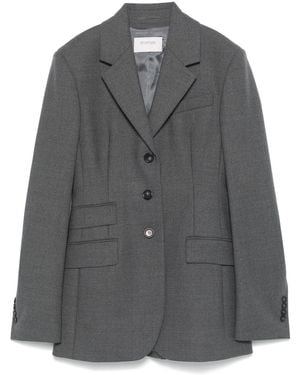 Sportmax Wool Single-Breasted Jacket - Grey