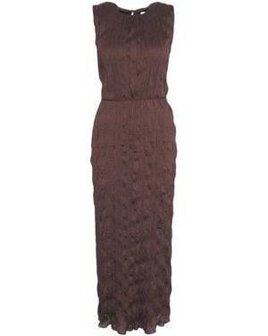 STAUD Mizu Pleated Dress - Purple