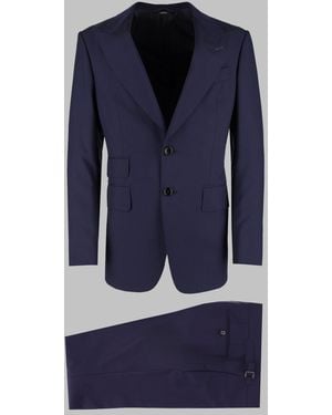 Tom Ford Abito "Grand Overcheck Shelton" - Blue