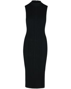 MICHAEL Michael Kors 'Rippen' Kleid in schwarzen Viskose -Mischung
