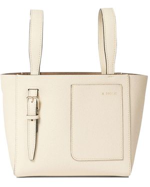 Valextra Bolso bombonera "Soft Micro" - Blanco