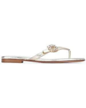 Roger Vivier Embellished Sandal - White